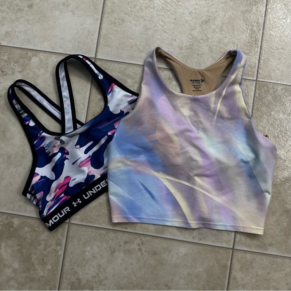 Under Armour Other - Girls Activewear Bundle – YLG Sports Bra & XL Crop Top | Under Armour & Old Navy